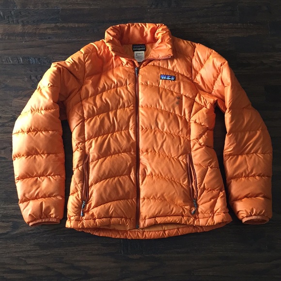 patagonia down jacket orange